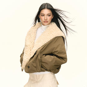 Ariseism 美式复古设计感棉服女冬季新款中长款外套