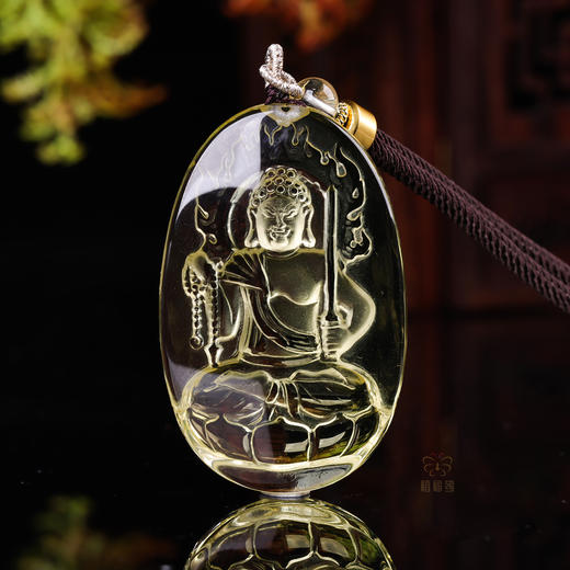 【不动明王】黄水晶八大守护神坠   ZX2512013 商品图4