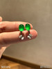 玻璃种艳绿蛋面耳钉【5031012】具体价格微信咨询 商品缩略图1