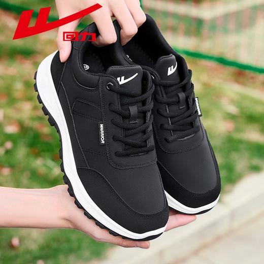 回力男鞋爸爸鞋2024春季新款中老年软底运动休闲鞋皮面舒适老人鞋 商品图2