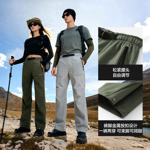 混知推荐【内里绒面 细腻柔软】素湃气凝胶护膝伞兵裤SS5561  气凝胶保暖 膝盖局部气凝胶强化 商品图1