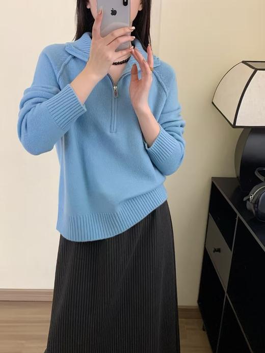 DJ貉羊绒版拉链针织毛衣5808 商品图2