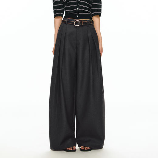 Ariseism 美式复古设计感休闲裤女秋冬新款宽松裤子 商品图0