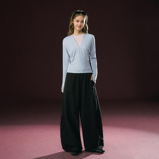 Ariseism 美式复古设计感长袖T恤女秋季新款修身上衣 商品图4