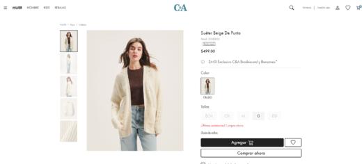 贝壳三 设计感破洞无扣针织开衫纯色宽松镂空女士毛衣外套C120531 商品图5