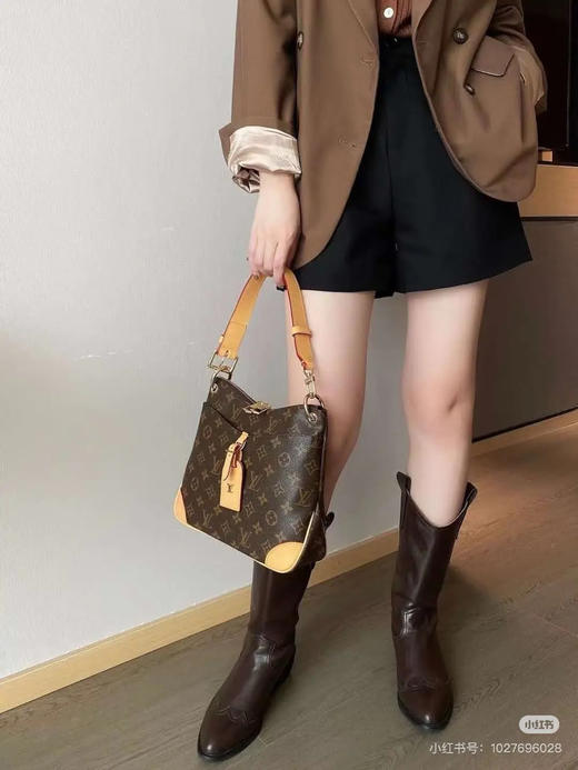 LV 老花 中号 odeon 牛角包 商品图2