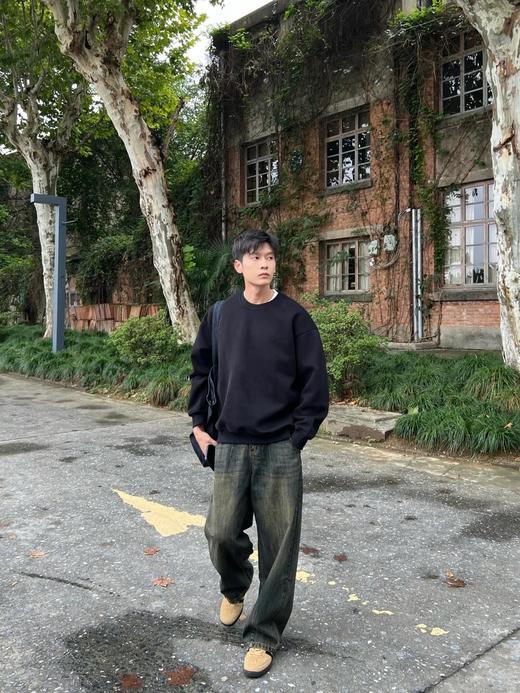 3色可选，男女皆可~【加绒卫衣】 轻松穿出山系outfit，纯色百搭不挑人！无标发货WD 商品图8