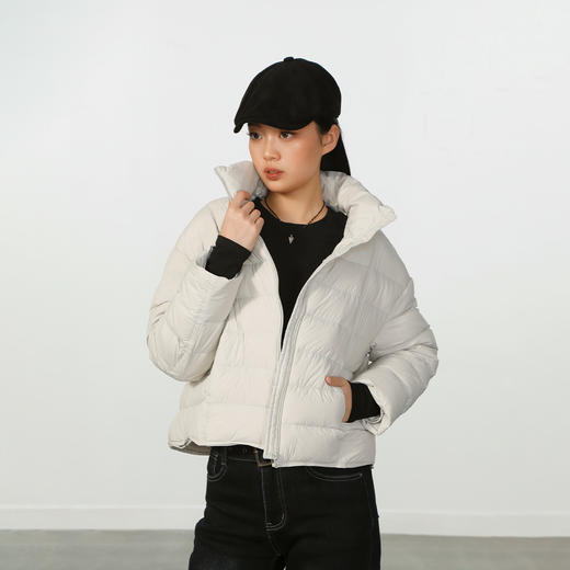 休闲纯色极简泡芙轻羽绒外套-纪念日百货门店同款167945321 商品图2