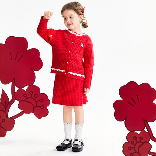 【实体店同款】女童套装春季新款安奈儿童装XG614003 商品图3