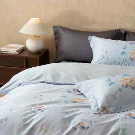 【全棉印花-蓝韵花容】舒雅生活雅系列全棉印花四件套-蓝韵花容  11010343/11010344 商品图1