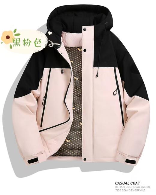【易诗顿拼接撞色冲锋羽绒服款号099】-YCTX 商品图4