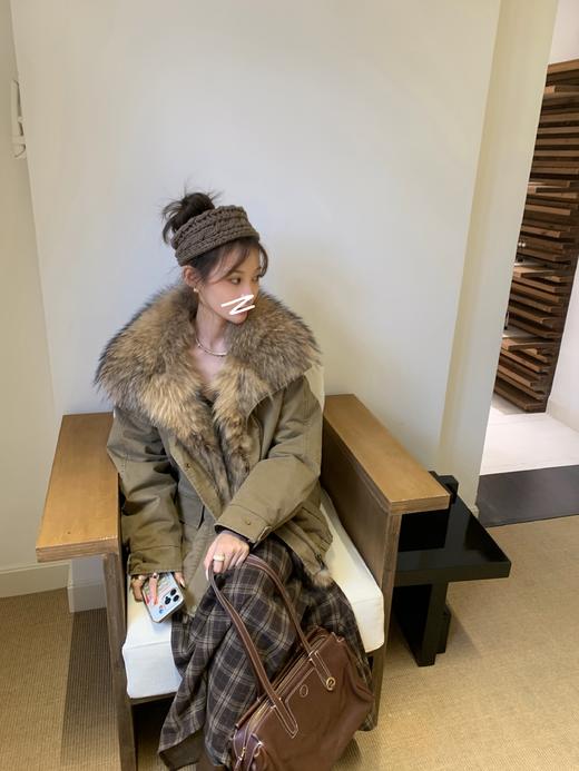 Read Nameless /卡其色貉子毛90白鹅绒羽绒服  2025/12/6 商品图7