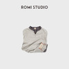 ROMI STUDIO“随性两穿”竹节棉织染撞色小v领套头卫衣 RWCASY6442 商品缩略图7