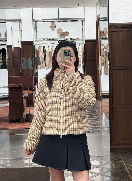 蒙口 25秋冬新款 千鸟格立领羽绒服(TM) 商品图7