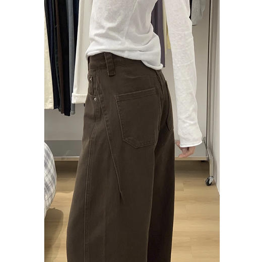 裁缝学苑AH102拼接弯刀阔腿牛仔裤纸样女装新款高腰直筒裤子样板 商品图1