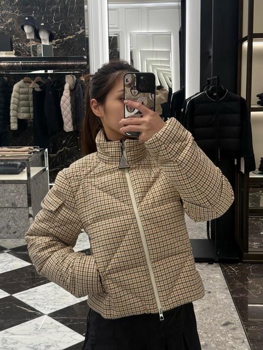 蒙口 25秋冬新款 千鸟格立领羽绒服(TM) 商品图5
