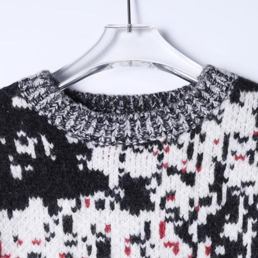 1449018SDSA男士秋冬新款痞帅男装潮牌撞色设计圆领毛衣慵懒风百搭时尚 商品图2