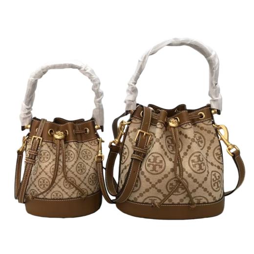 【特惠】【送礼盒礼袋】Tory Burch/汤丽柏琦女士时尚百搭单肩斜挎手提水桶包 商品图12
