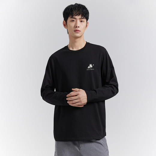 【长袖T恤合集】GXG男装秋季卡通小熊印花男士百搭圆领长袖t恤K&C 商品图3