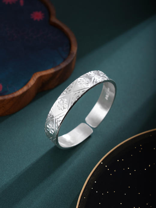 子佩集S999手工银【无尽芳华】手镯【55072261】原创设计 商品图0