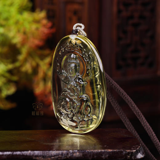 【普贤菩萨】黄水晶八大守护神坠   ZX2512010 商品图1