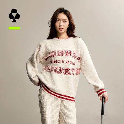 有棵树半边绒加绒女士家居服套装-J1207 商品图0