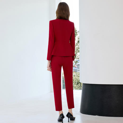IWY/红色职业西装套装女秋季修身显瘦高级感职场通勤正装工作服25CP830 商品图7
