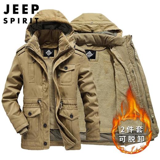 JEEP SPIRIT棉衣男士冬季外套加绒潮流短款加厚棉服HL0089 商品图0