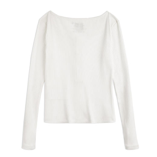 马登美式休闲亨利衫针织打底衫修身内搭长袖t恤新款日常百搭上衣女秋 商品图7