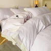自然醒长绒棉立体提花花边款四件套-星糖物语HS 商品缩略图0