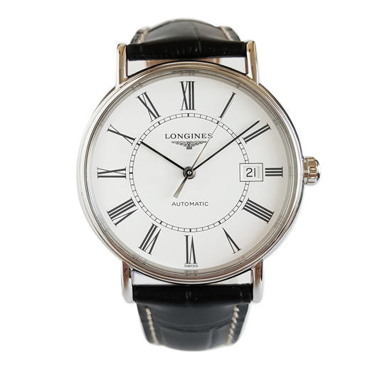 【95新】LONGINES 浪琴L4.921.4.11.2自动机械机芯日期显示38.5MM（男款）优雅系列精钢 301125NJS10 商品图0