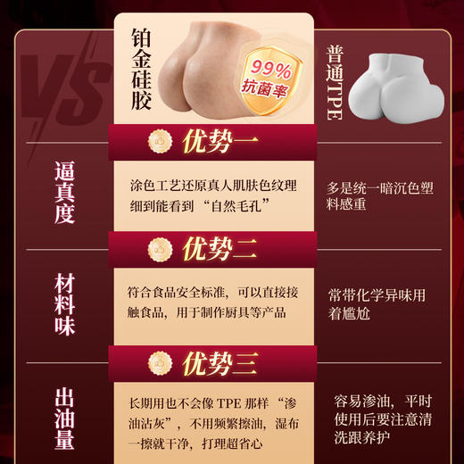 【男用器具】谜姬 桥本硅胶美臀【控价产品，先联系负责人备案，再申请白名单】（厂家：wy） 商品图3