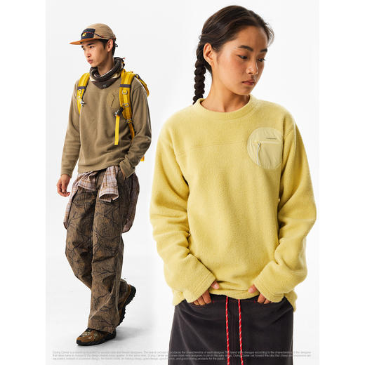 CryingCenter小圆盘抓绒宽松套头卫衣 男女款 哭喊中心 商品图3