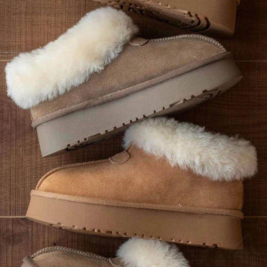 PLAT BASE ·真皮羊毛雪地靴｜明星同款！真皮+羊毛，保暖又时髦，厚底秒拉腿长！ 商品图6