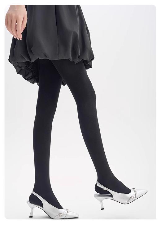 560D日式平板款羊毛磨绒保暖连裤袜GW32616 商品图3