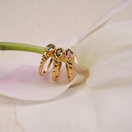 北京仓｜Agapee-Maria Mini Brown-棕色 锤纹 迷你 戒指［法国设计师］ 商品图5