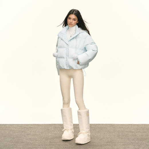 Ariseism 美式复古设计感可脱卸帽子羽绒服女冬季新款 商品图2