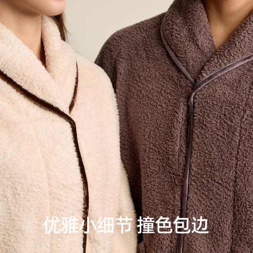 有棵树珊瑚绒仿夹克情侣家居服套装-P1109 商品图3