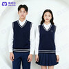 学院风毛衫V领针织马甲（春秋款） 商品缩略图0
