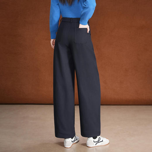 加绒保暖时尚弯刀裤，遮胯宽松显瘦阔腿裤休闲裤MYX-KDFY-72922-L 商品图2