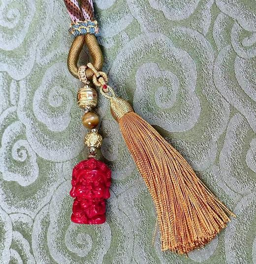 ²【安然水晶】高品朱砂包挂/车挂LS-61（48小时鉴赏期） HM02-CRMM-ARSJ 商品图4