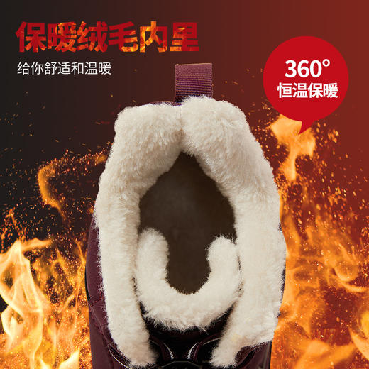 回力老人鞋2025年新款妈妈鞋休闲长绒加厚防水棉鞋中老年雪地靴女 商品图2