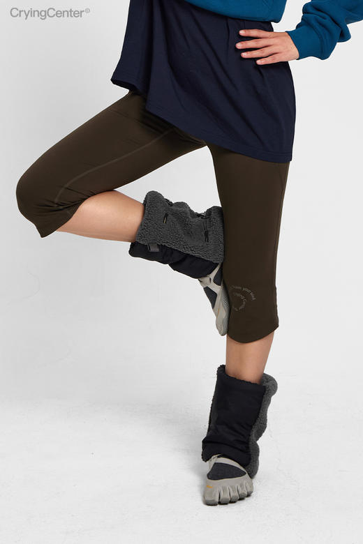 CryingCenter 拼接羊羔绒休闲百搭腿套 哭喊中心 商品图4