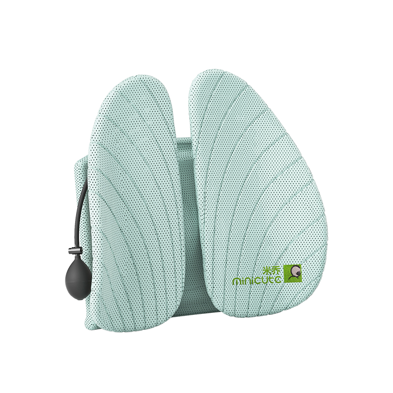 米乔丨人体工学腰垫办公室车用腰靠腰托经典版/气动版