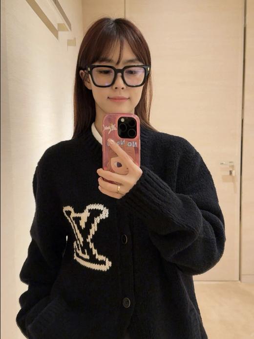 驴家  25FW 字母logo厚针嵌花针织开衫（DY） 商品图0