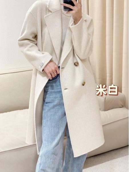 52%羊毛双面呢大衣保暖经典落肩款 商品图1