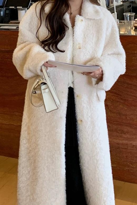 ELLA JADE 气质名媛羊羔毛绒中长款大衣外套 21950 商品图4