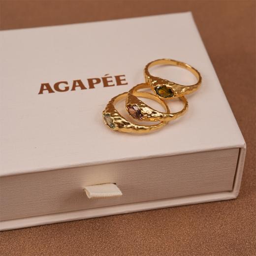 北京仓｜Agapee-Maria Mini Brown-棕色 锤纹 迷你 戒指［法国设计师］ 商品图6