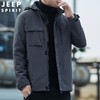 JEEP SPIRIT男士冬季棉服加绒加厚保暖可脱卸帽休闲外套HL8111B 商品缩略图3