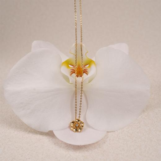 北京仓｜Agapee-Zinnia -金色 缎面 吊坠 项链［法国设计师］ 商品图7